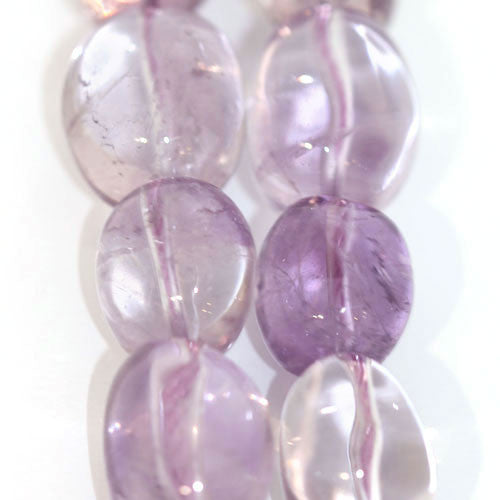 Amethyst hell, Strang Tumble 12 x 15mm  - 1