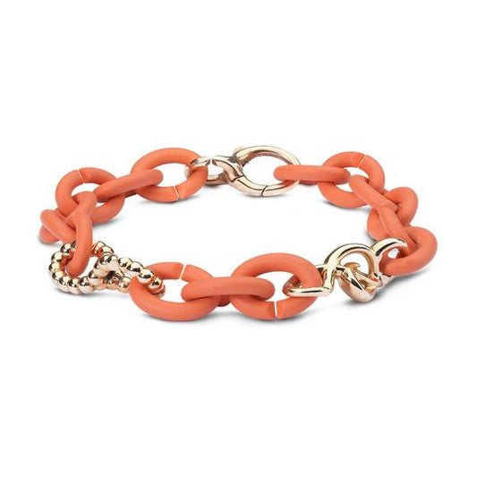 Kautschuk Link, soft apricot X Jewellery - 2