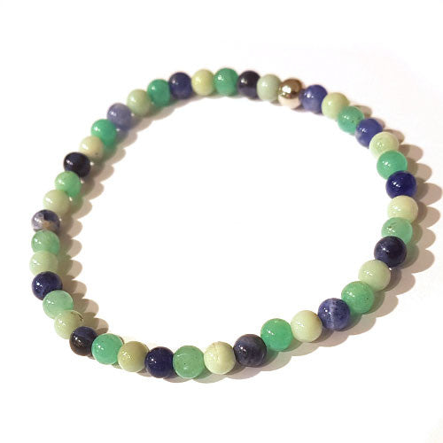 Sodalith-Amazonit-Armband Steindesign - 2