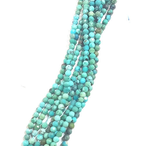 Türkis Strang 2mm facettiert  - 1