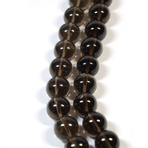 Rauchquarz, Kugelstrang 14 mm  - 1