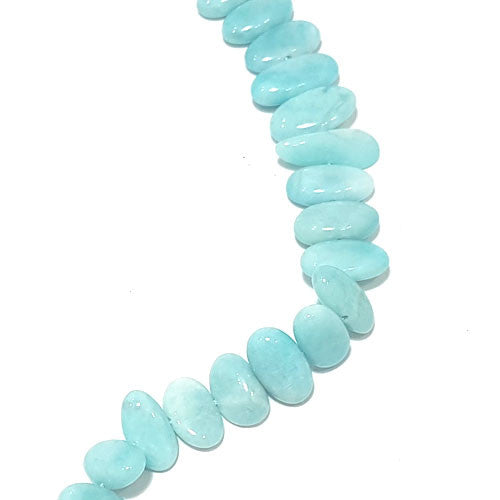 Amazonit, Strang Fancy 8 x 14mm  - 1