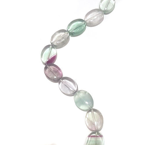 Fluorit multi, Strang oval 18x25mm  - 1