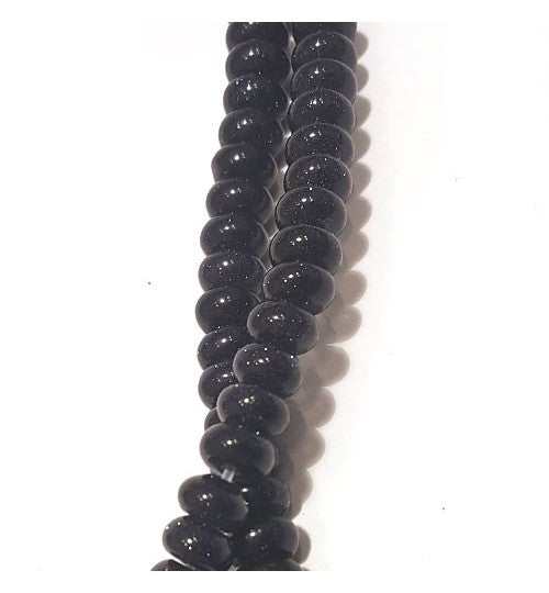 Goldfluss blau, Button 8mm  - 1