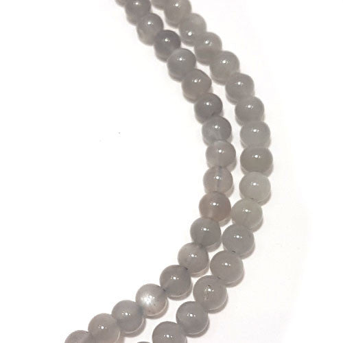 Mondstein grau Kugelstrang 8mm  - 1