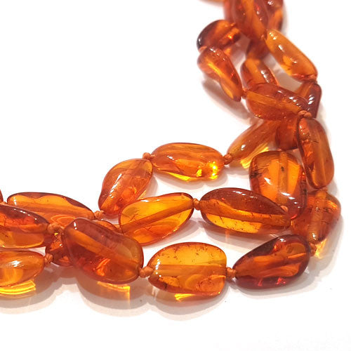 Bernstein-Baby-Kette tumble cognac  - 2