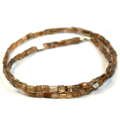 Aktinolith-Kette, square 4mm  - 1