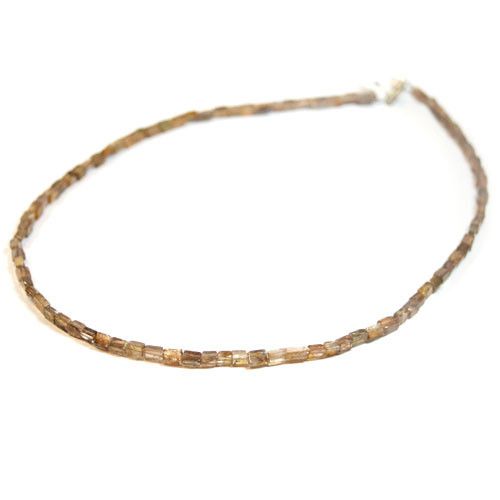 Aktinolith-Kette, square 4mm  - 2