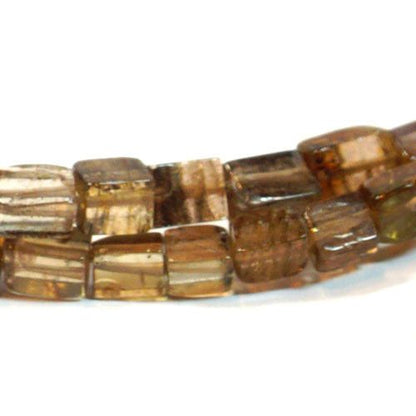 Aktinolith-Kette, square 4mm  - 3