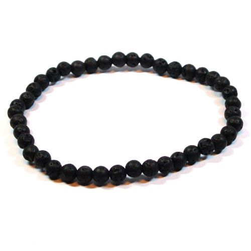Kugel-Armband Lava 4mm  - 1
