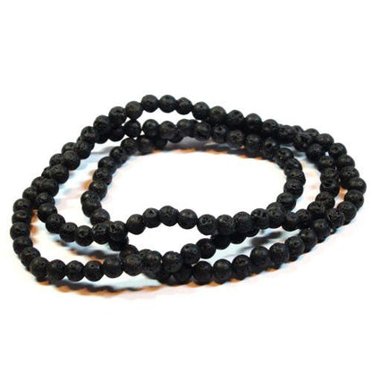 Kugel-Armband Lava 4mm  - 2