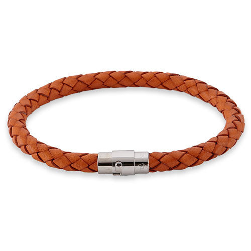 Leder Armband Juno Orange  - 1