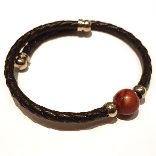 Leder-Armreif Mookait Single