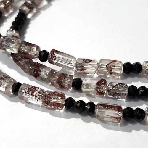 Collier Phantomquarz & Spinell  - 2