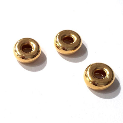 Hohlring 8 mm, Silber vergoldet  - 2