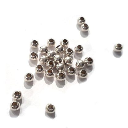 Quetschkugeln klein Silber, 100 Stück  - 2