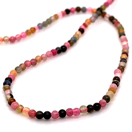 Turmalin Kugelstrang 2 mm  - 2