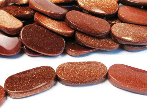 Goldfluss braun Ovalstrang 20x35 mm  - 1