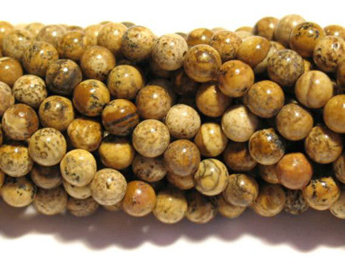 Bilderjaspis Kugelstrang 6 mm  - 1