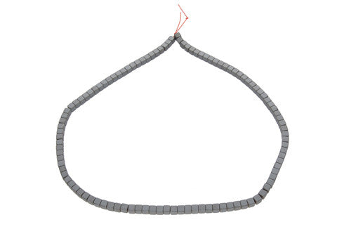 Hämatit matt Würfelstrang 4 mm  - 1