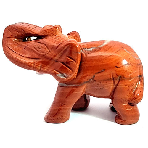 Elefant Roter Jaspis 8 cm