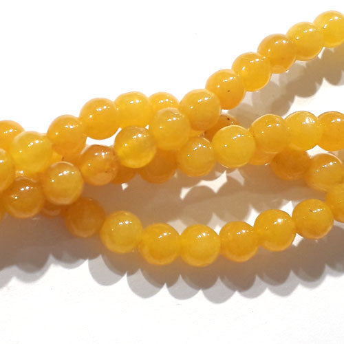 Jade gelb Kugelstrang 6mm  - 1