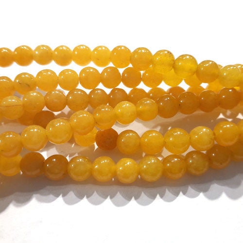 Jade gelb Kugelstrang 6mm  - 2