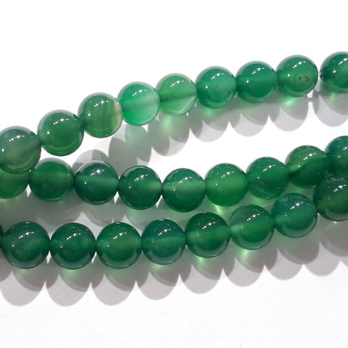 Achat grün, Kugelstrang 8 mm  - 1