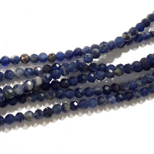 Sodalith Kugelstrang 2,5 mm facettiert  - 1