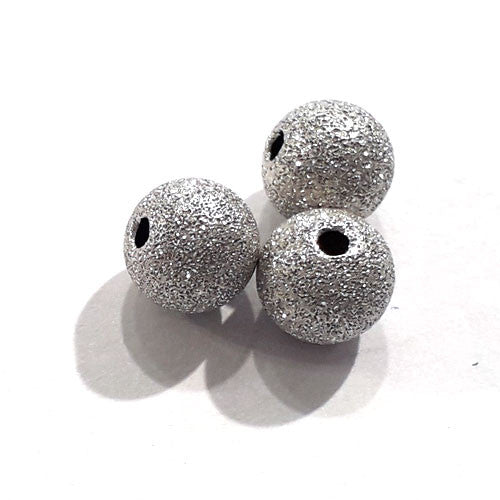 Kugeln 5 mm, 4 Stück, Silber rh diamantiert  - 1