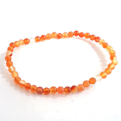 Karneol Kugel-Armband 4mm  - 1