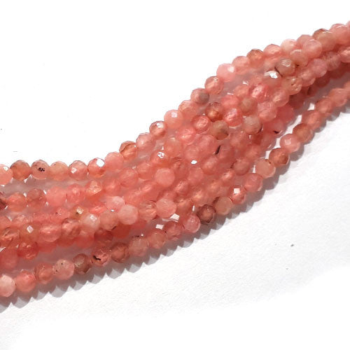 Rhodochrosit facettiert Strang 2,5mm  - 1