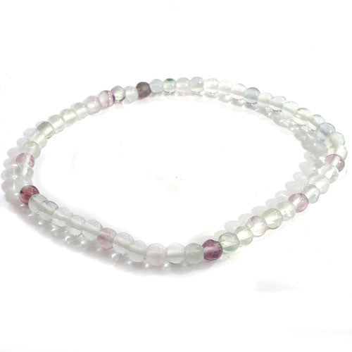 Fluorit Kugel-Armband 4mm  - 1