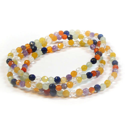 Kugel-Armband Multi 4mm facettiert  - 1