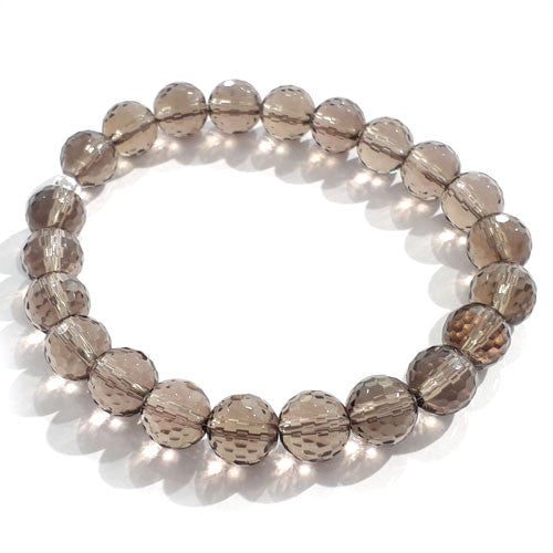 Rauchquarz Armband 8mm facettiert  - 2
