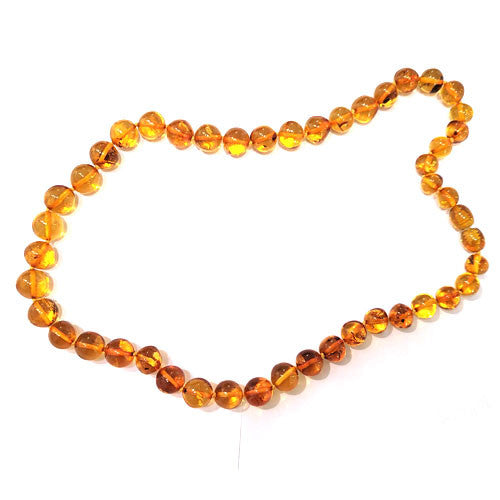 Bernstein Kette fast rund 10mm  - 1