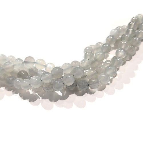 Mondstein grau Kugelstrang 6mm  - 1