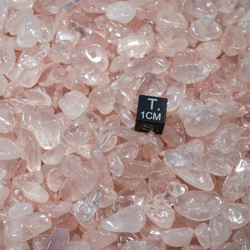 Rosenquarz Trommelsteine mini 1 kg  - 1