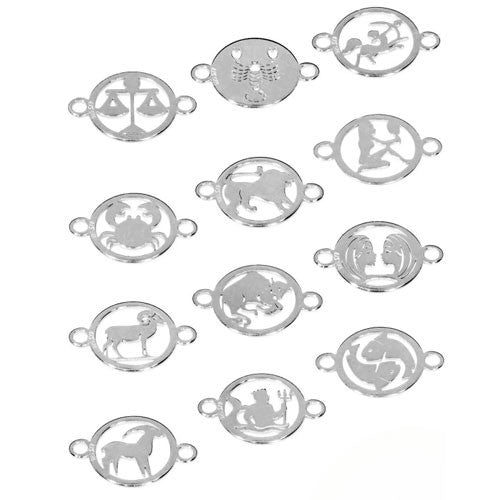 Sternzeichen Widder mit zwei Ösen Silber  - 2