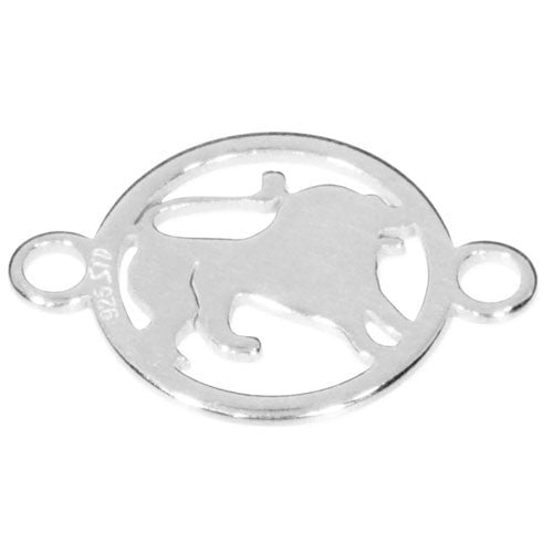 Sternzeichen Löwe mit zwei Ösen Silber  - 1