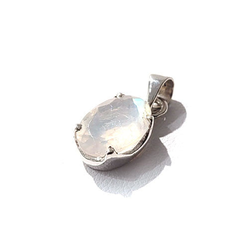 Mondstein Anhänger facettiert  - 1