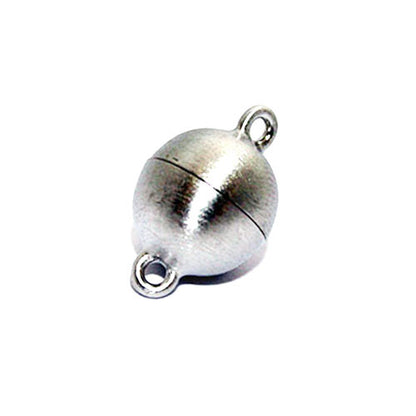 Magnetkugelschließe 12 mm, Silber rhodiniert matt  - 1