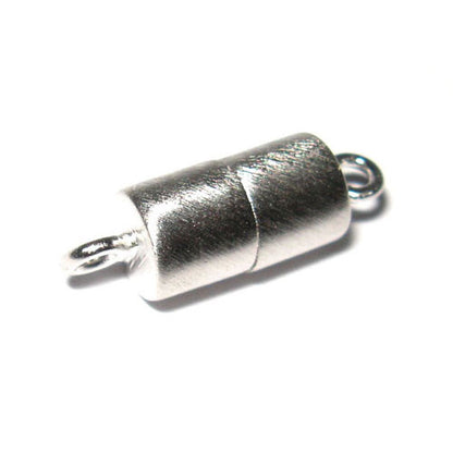 Magnetzylinderschließe 8 mm, Silber rhodiniert matt  - 1