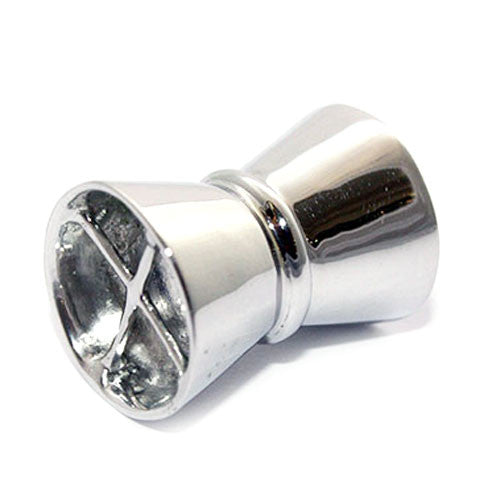 Magnetschließe Zylinder groß, Silber rhodiniert Steindesign - 1