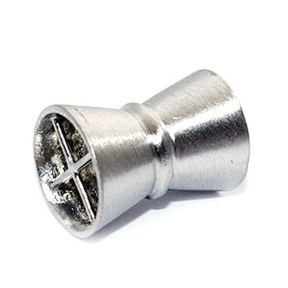 Magnetschließe Zylinder groß, Silber rhodiniert matt  - 1