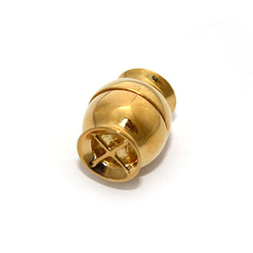 Magnetschließe Netz klein, Silber vergoldet  - 1