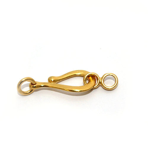 Hakenschließe  klein, Silber vergoldet  - 1