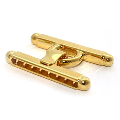 Stegschließe groß, Silber vergoldet  - 1