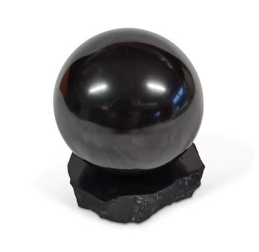 Shungit-Schungit Kugel-Untersetzer mittel  - 2