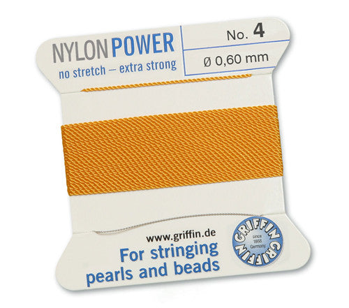 Nylon Power Perlseide dunkelgelb Griffin - 1